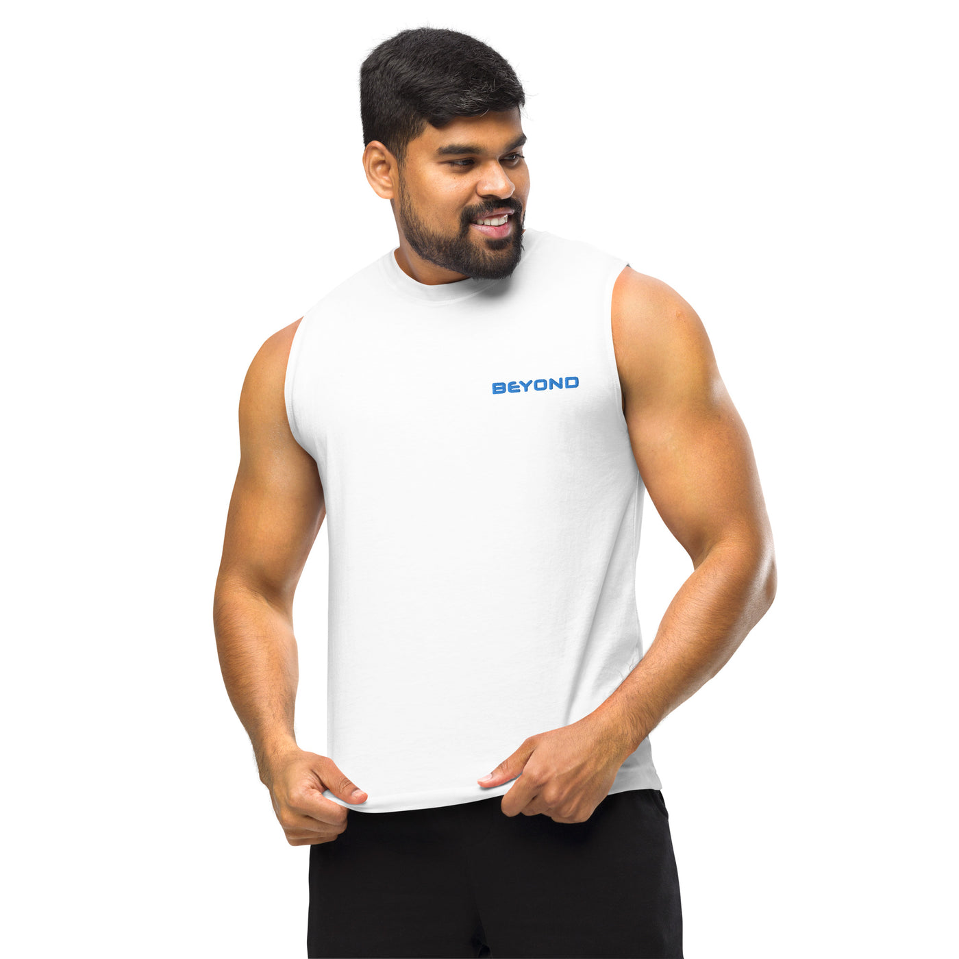 Beyond Embroidered Muscle Shirt